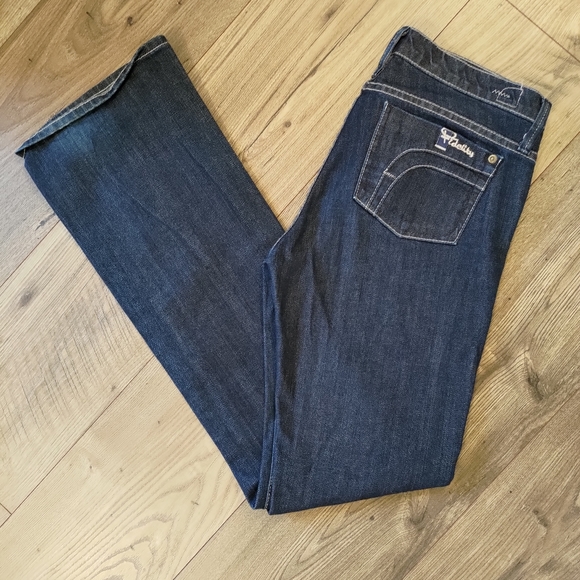 Fidelity Bella Donna Mid rise boot cut dark wash jeans - Picture 2 of 7